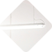 Square Shape with White Tile Floor Background